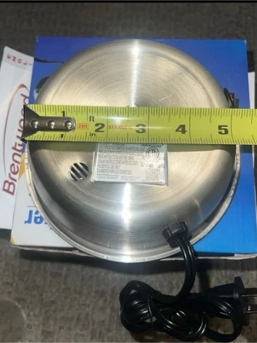 Brentwood Stainless Steel Electric 7- Egg Cooker (Model TS-1040S)